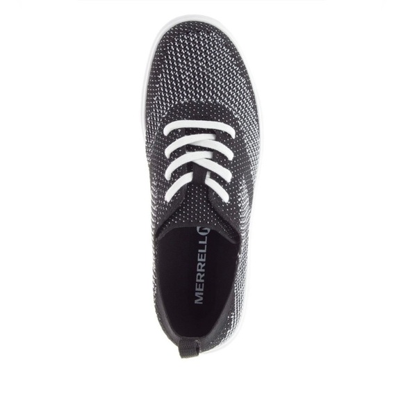 Merrill Women’s Around Town City Lace Knit Sneakers Black & White Size 8 - Picture 3 of 10